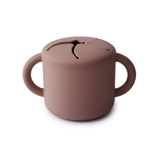 Mushie Snack Cup - Cloudy Mauve