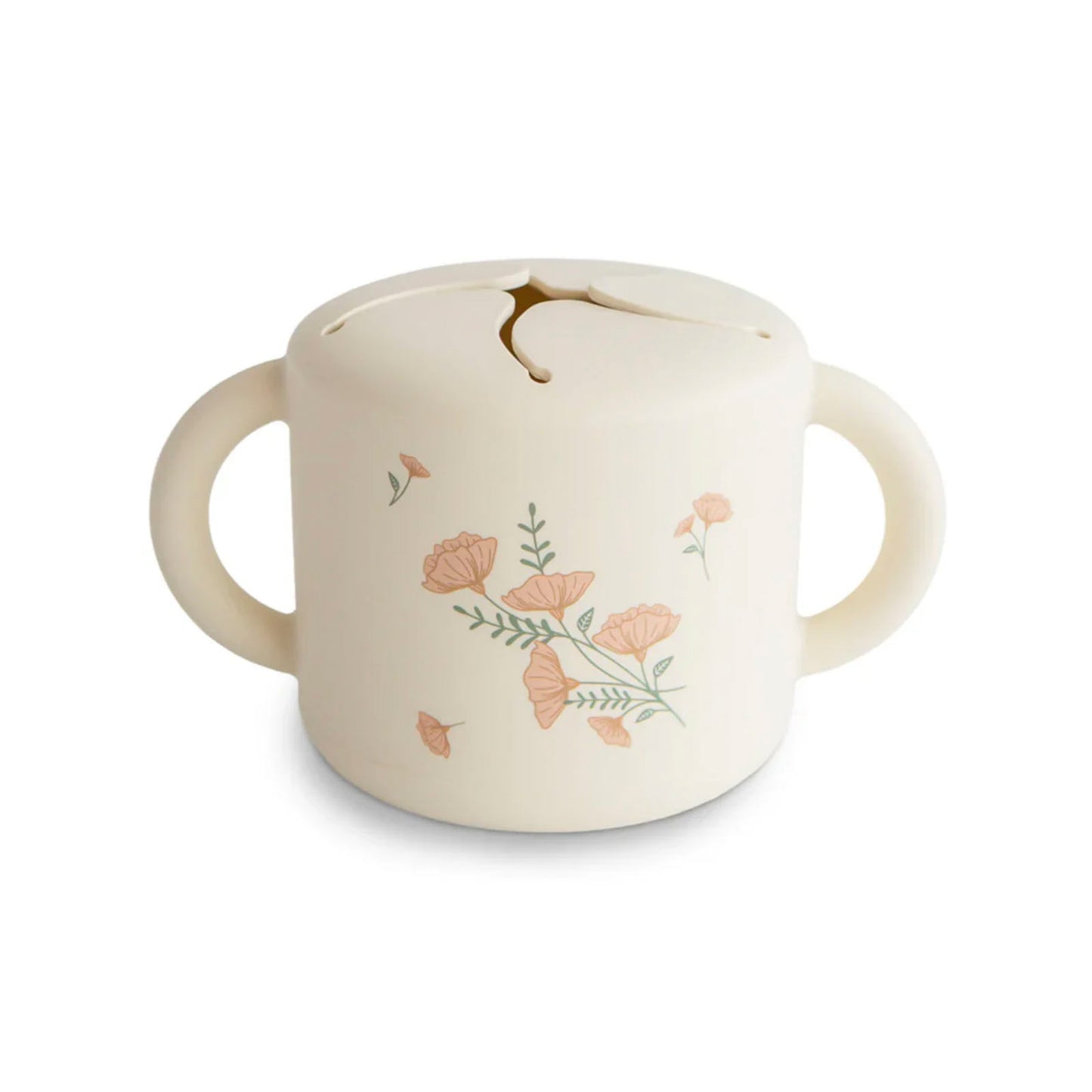 Mushie Snack Cup - Pink Flowers