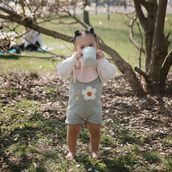 Mushie Trainer Sippy Cup - Sage