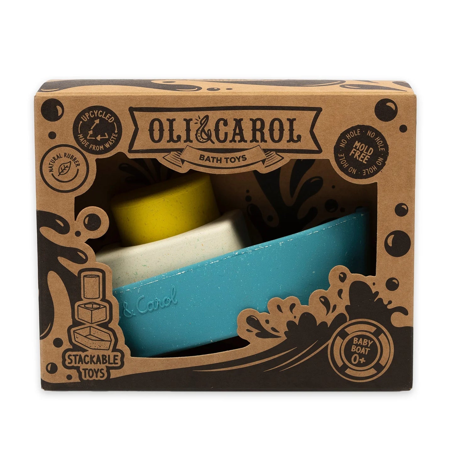 Juguete de Baño - Upcycled Boat Yellow