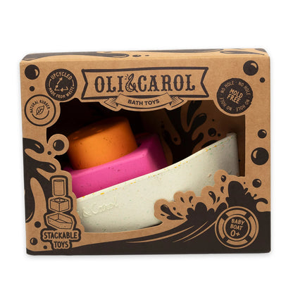Juguete de Baño - Upcycled Boat Orange