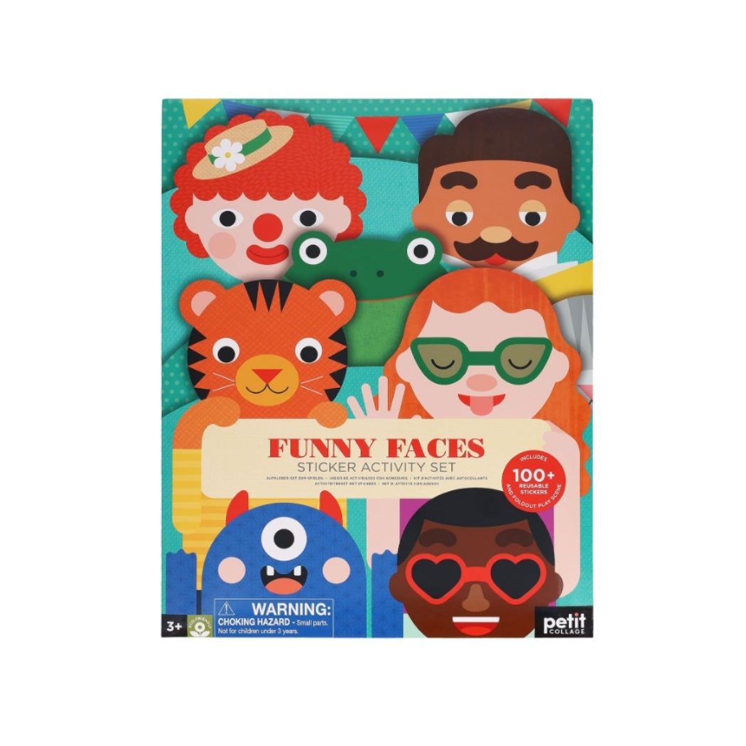 Set de Actividades con Stickers - Funny Faces