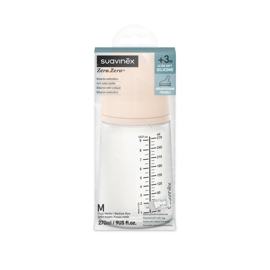 Biberón Zero Zero Anticólico 270ml Flujo Mendio