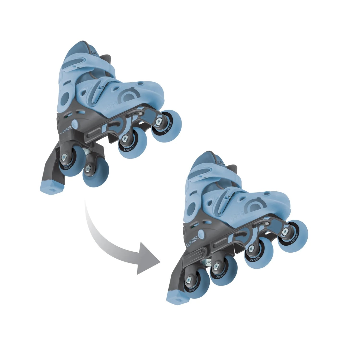 Patines de Aprendizaje 2 en 1 - Azul acero