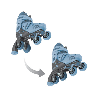 Patines de Aprendizaje 2 en 1 - Azul acero