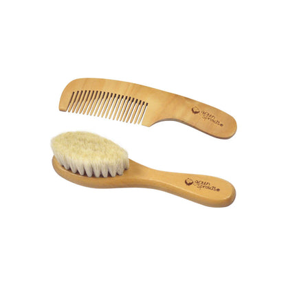 Peine y Cepillo de Madera