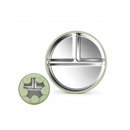 Plato Acero Inox - Sage Green