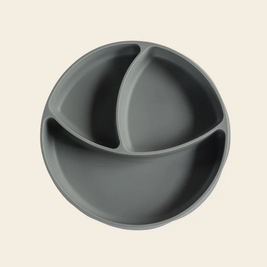 Plato de Silicona con Divisiones Curvy - Olive