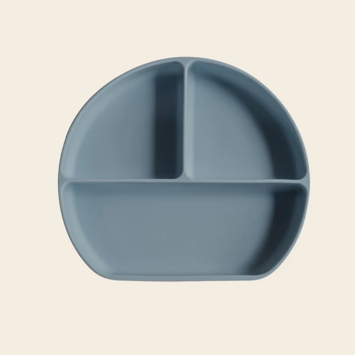 Plato de Silicona con Divisiones - Sky Blue
