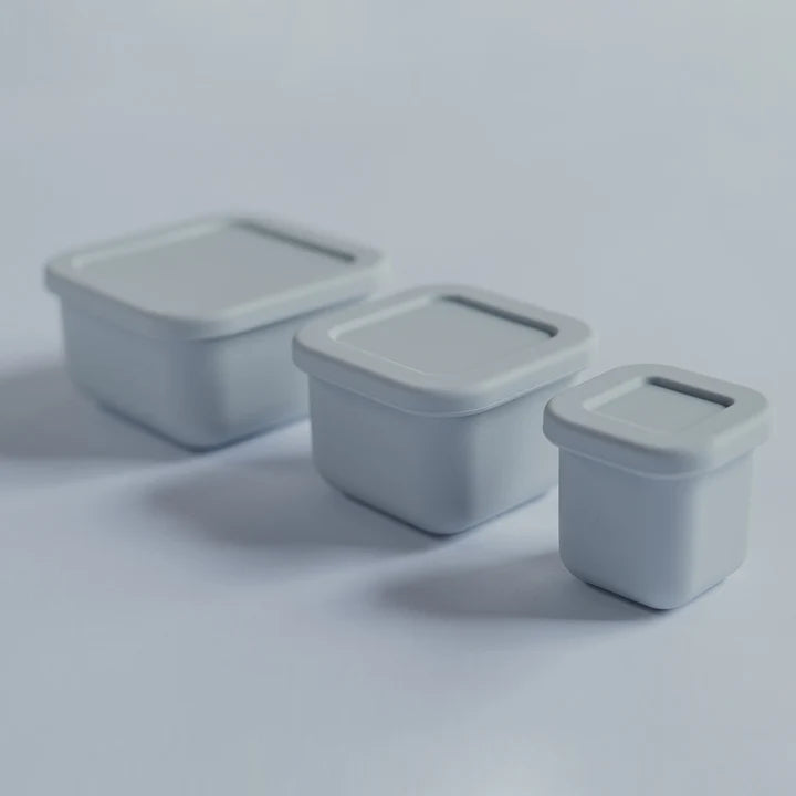Mini Bento Box Silicona Set X3