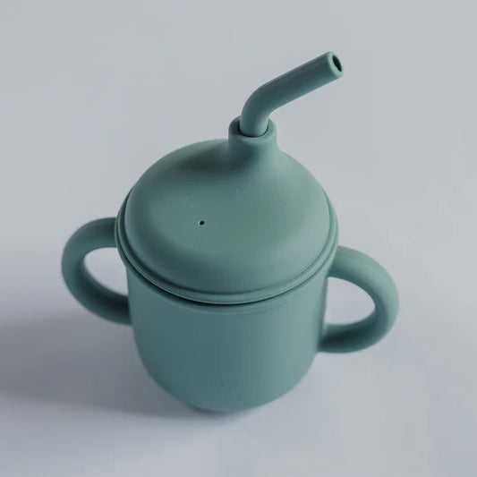 Sippy Cup con Cañita - Oil Green