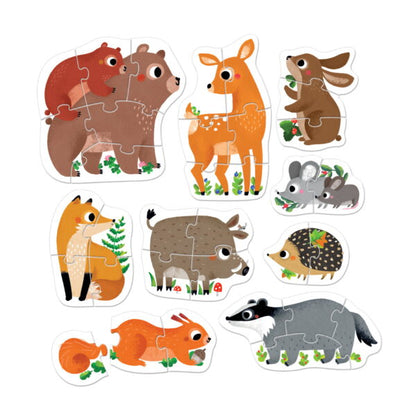 Rompecabeza Progresivo Animales del Bosque2+