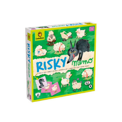 Risky Memo Juego de Memoria - Cuidado con El Lobo
