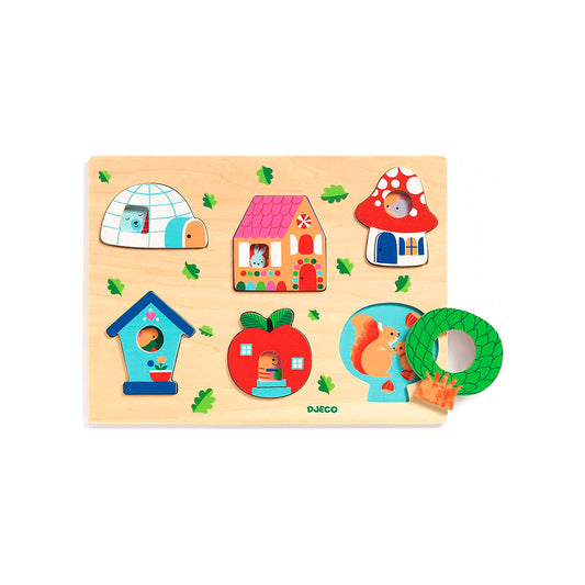 Rompecabeza Encajable - Cucou Casa 6 Pcs