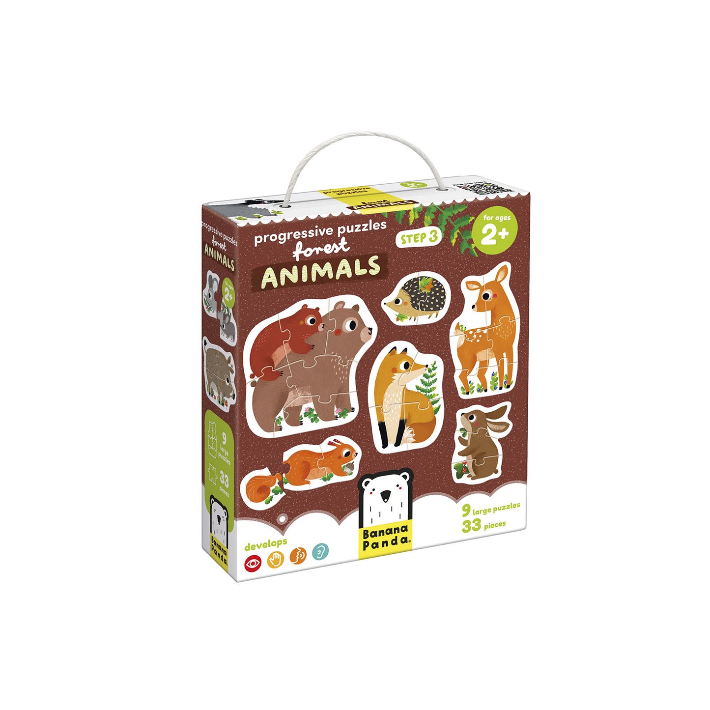 Rompecabeza Progresivo Animales del Bosque2+