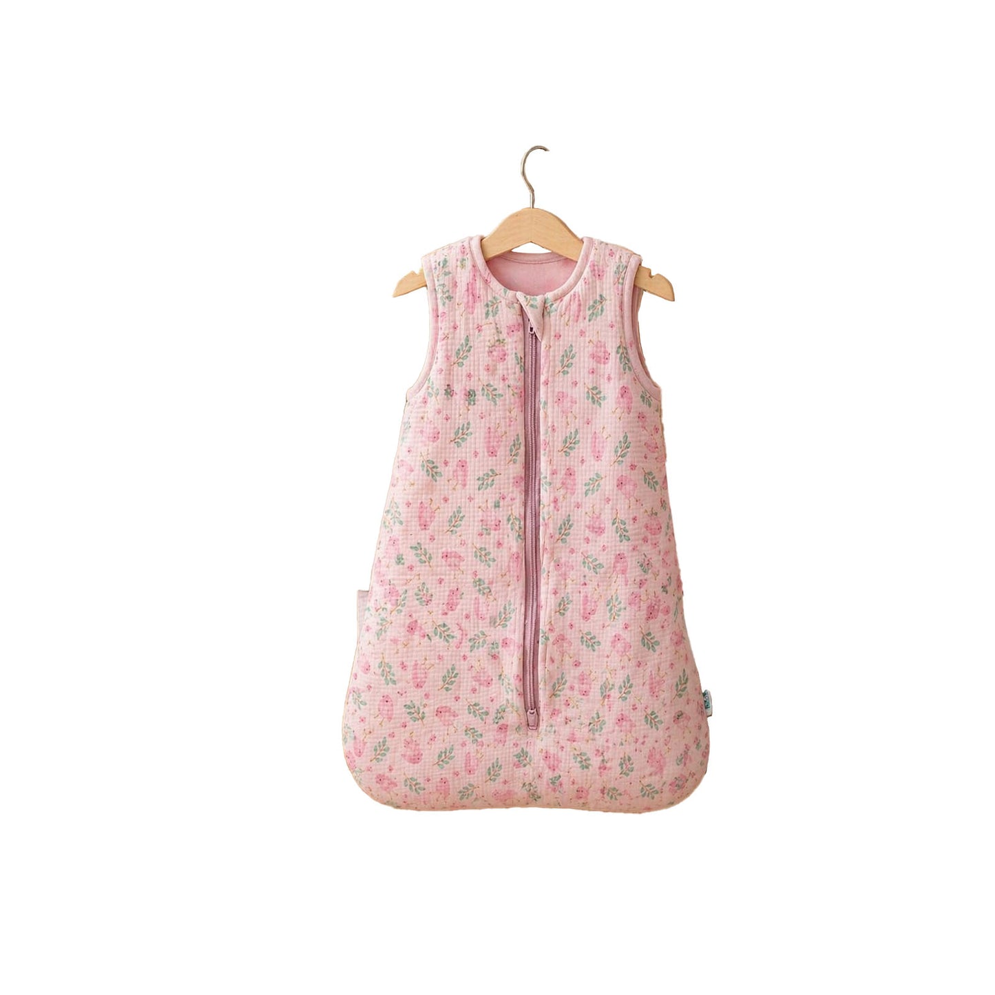 Saquito Bolsita para Dormir - Pajaros Rosado