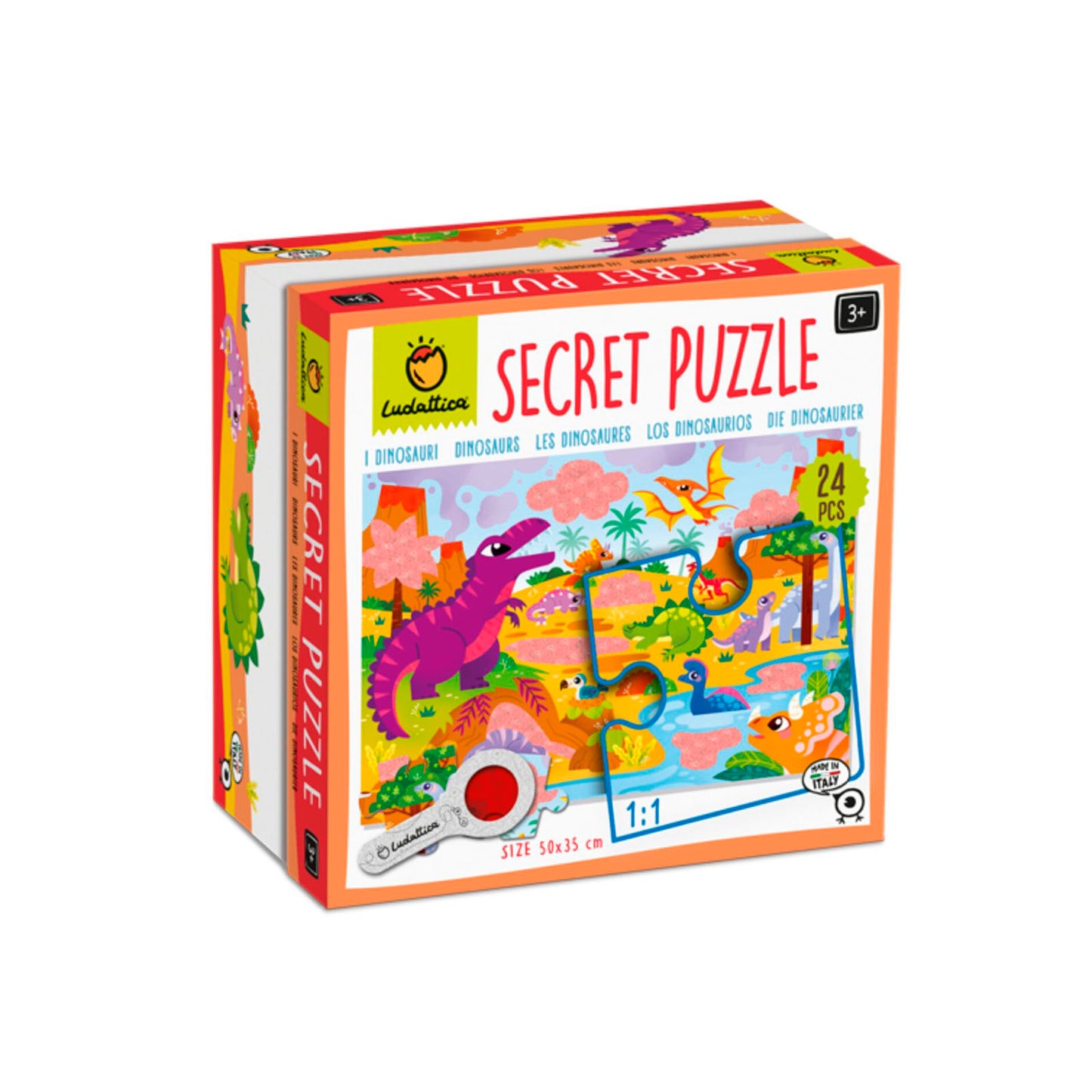 Secret Puzzle Rompecabezas con Imagenes Secretas - Dinosaurios
