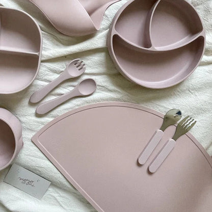 Set Cubiertos Acero Silicona - Blush