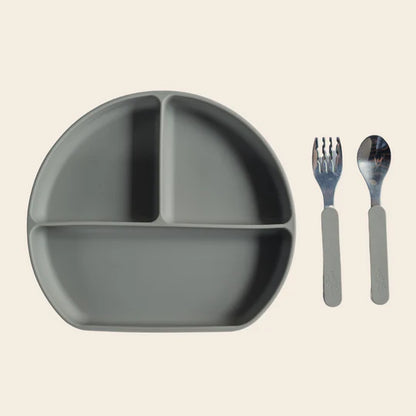 Set Cubiertos Acero Silicona - Olive