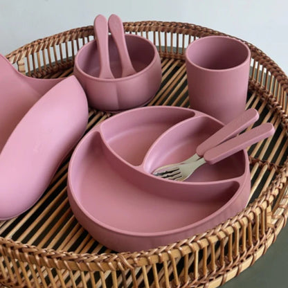Set Cubiertos Acero Silicona - Oriental Pink
