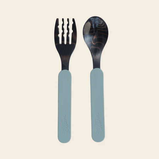Set Cubiertos Acero Silicona - Aqua