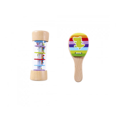 Set Musical Sonajero de Madera 1+