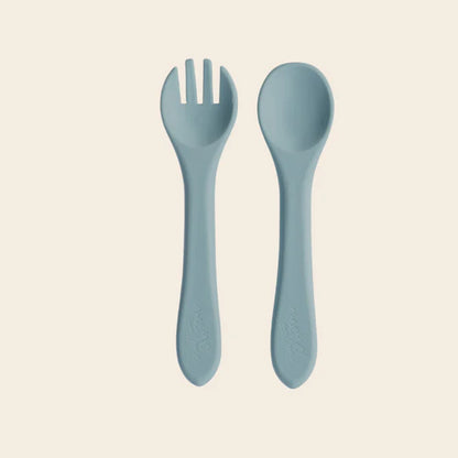 Set de Cubiertos de Silicona - Aqua