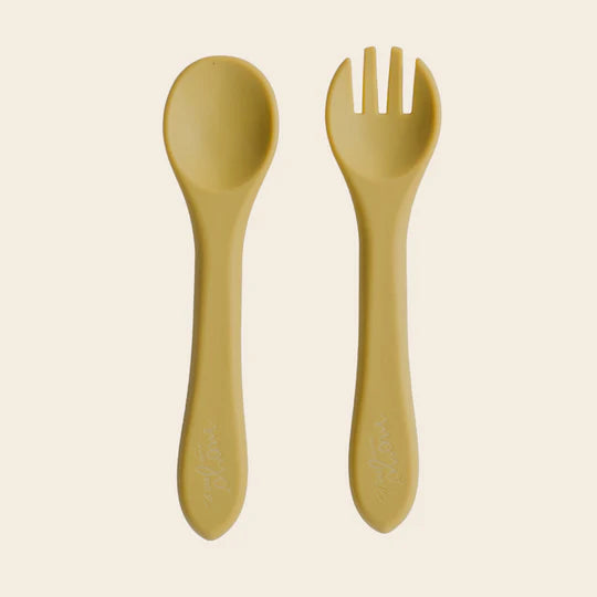 Set de Cubiertos de Silicona - Mustard