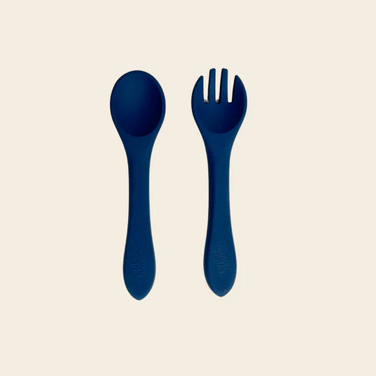 Set de Cubiertos de Silicona - Navy Blue