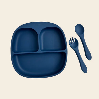 Set de Cubiertos de Silicona - Navy Blue