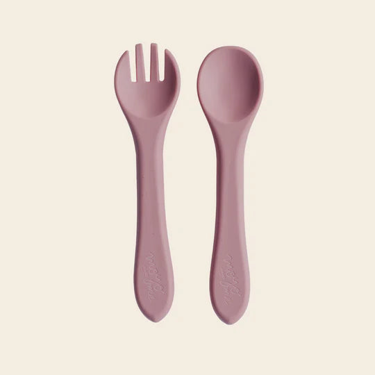 Set de Cubiertos de Silicona - Oriental Pink