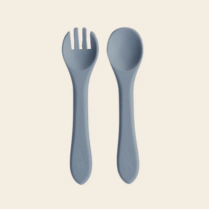 Set de Cubiertos de Silicona - Steel Grey