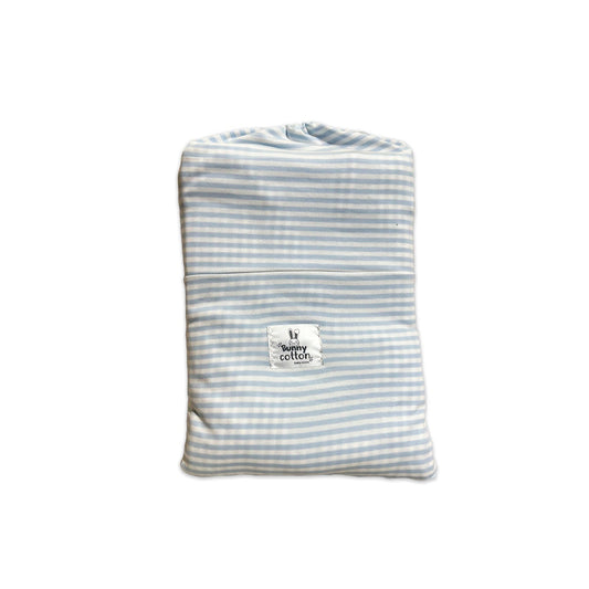 Set de Sabanas Listada Celeste 1.5 Plz