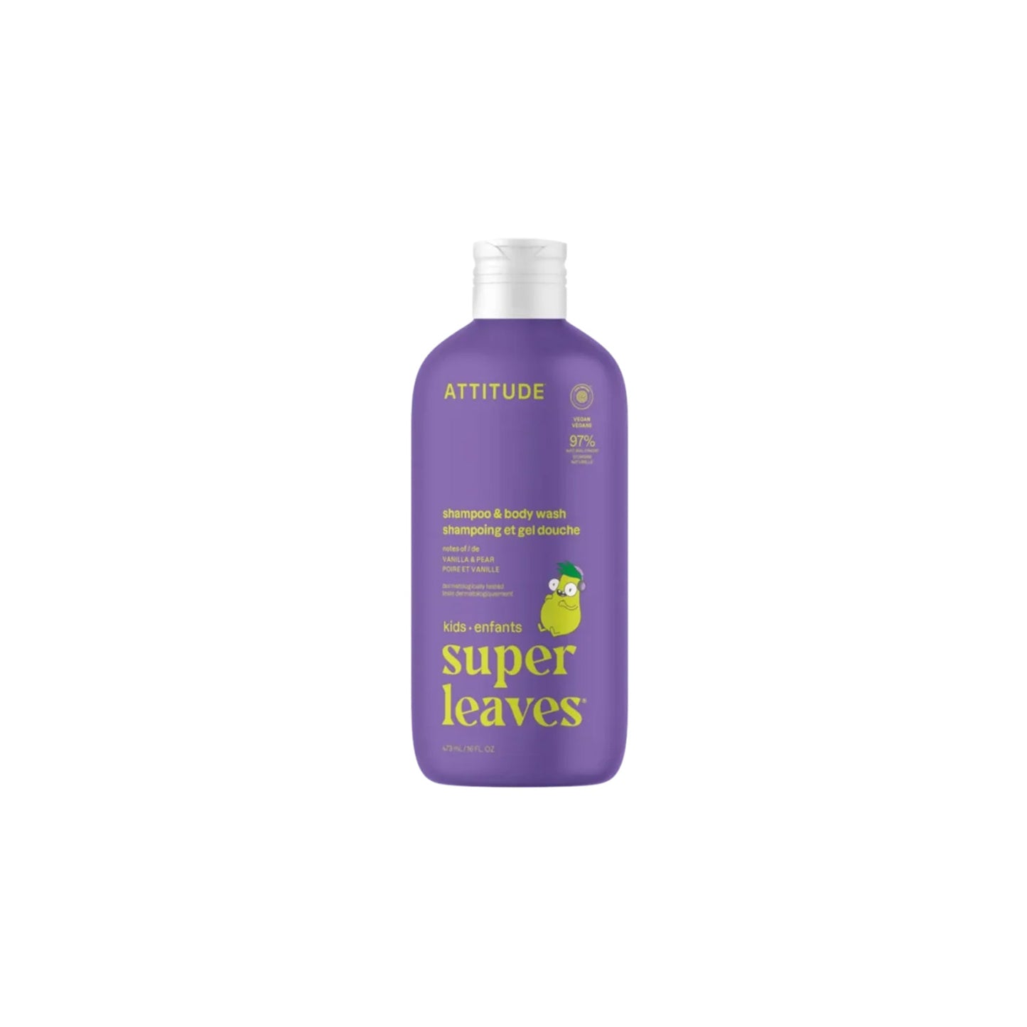 Shampoo y Gel de Baño Natural Vainilla y Pera 473ml