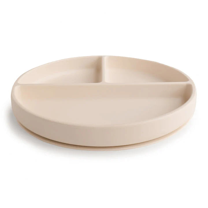 Mushie Plato de Silicona con Divisiones - Shifting Sand