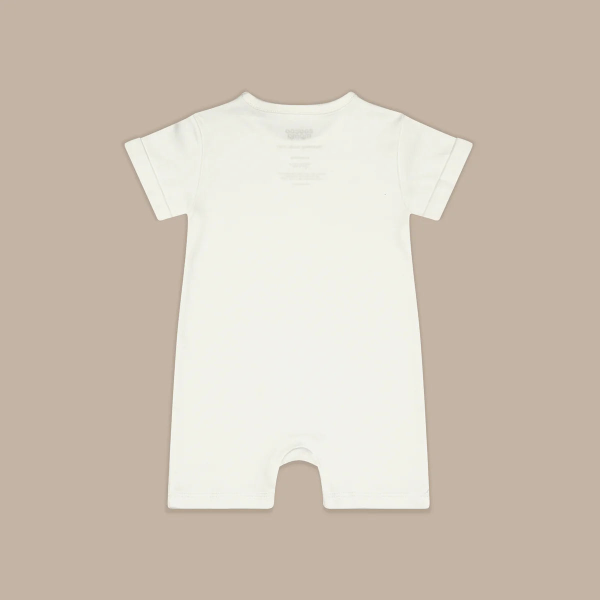 Zip Up y Down Onesie Short Cool White