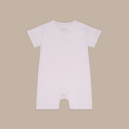 Zip Up y Down Onesie Short Lilac