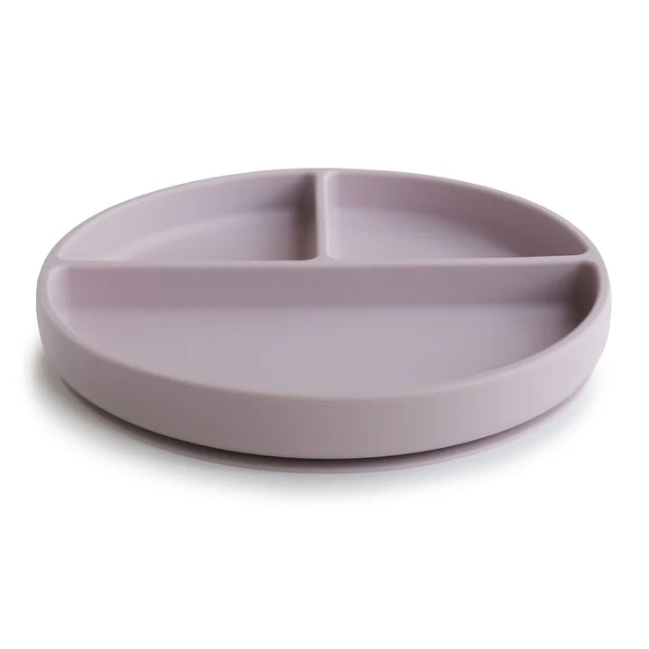 Mushie Plato de Silicona con Divisiones- Soft Lilac