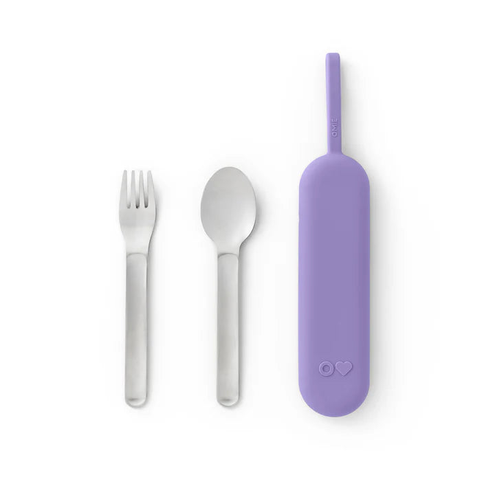 Set de Cubiertos Acero Inoxidable Omie UP Pod & Utensil - Violet