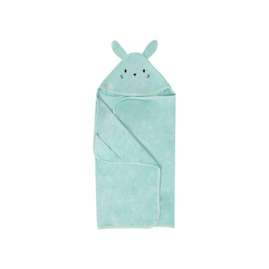 Toalla Toddler de Conejo - Verde Agua