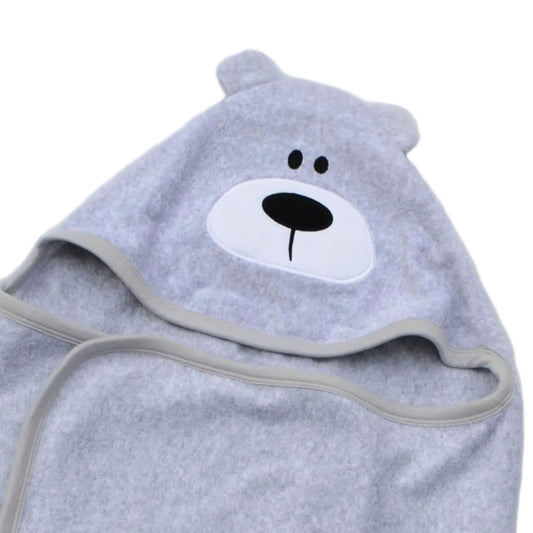 Toalla Toddler de Oso con Capucha - Gris