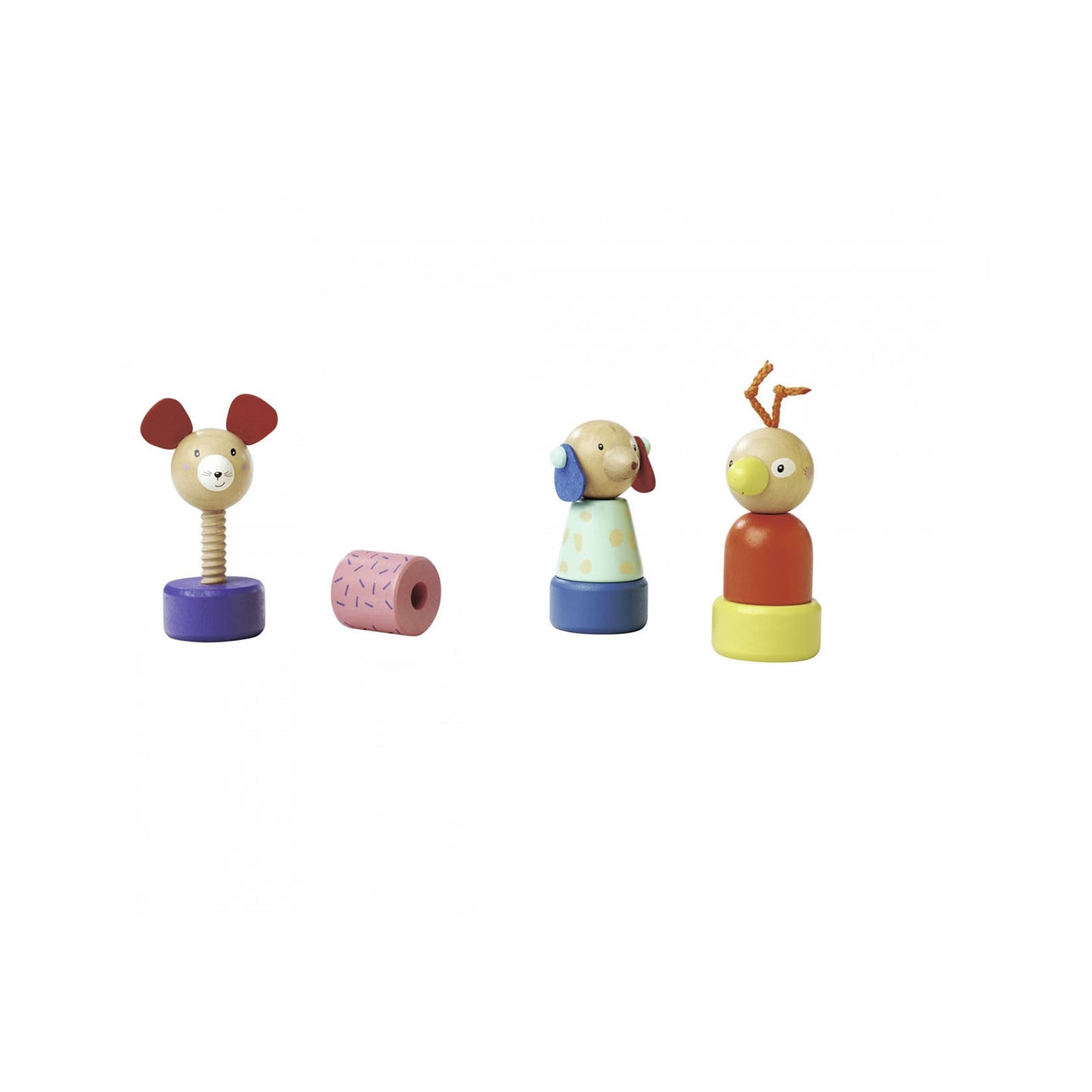 Tornillos Animales Amigos de Madera 2+