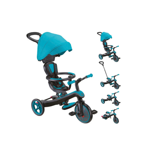 Triciclo 4 en 1 Explorer Trike v2 - Celeste