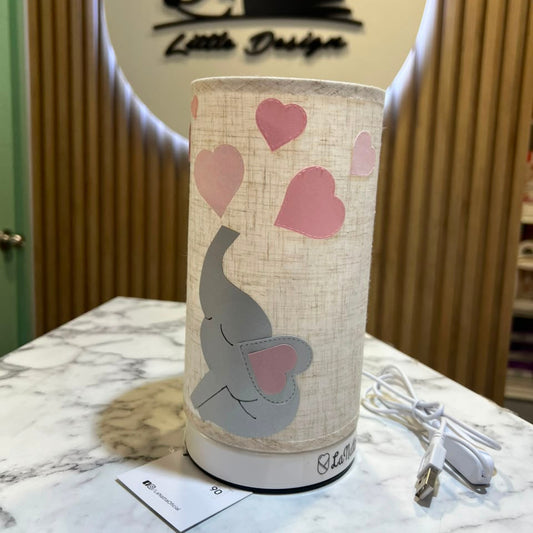 Lampara elefante con corazones