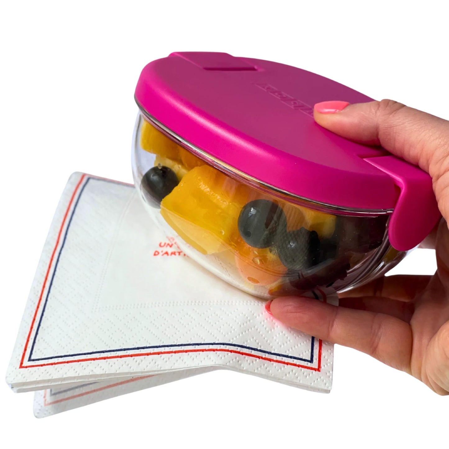 Yumbox Snack Bowl - Raspberry Pink
