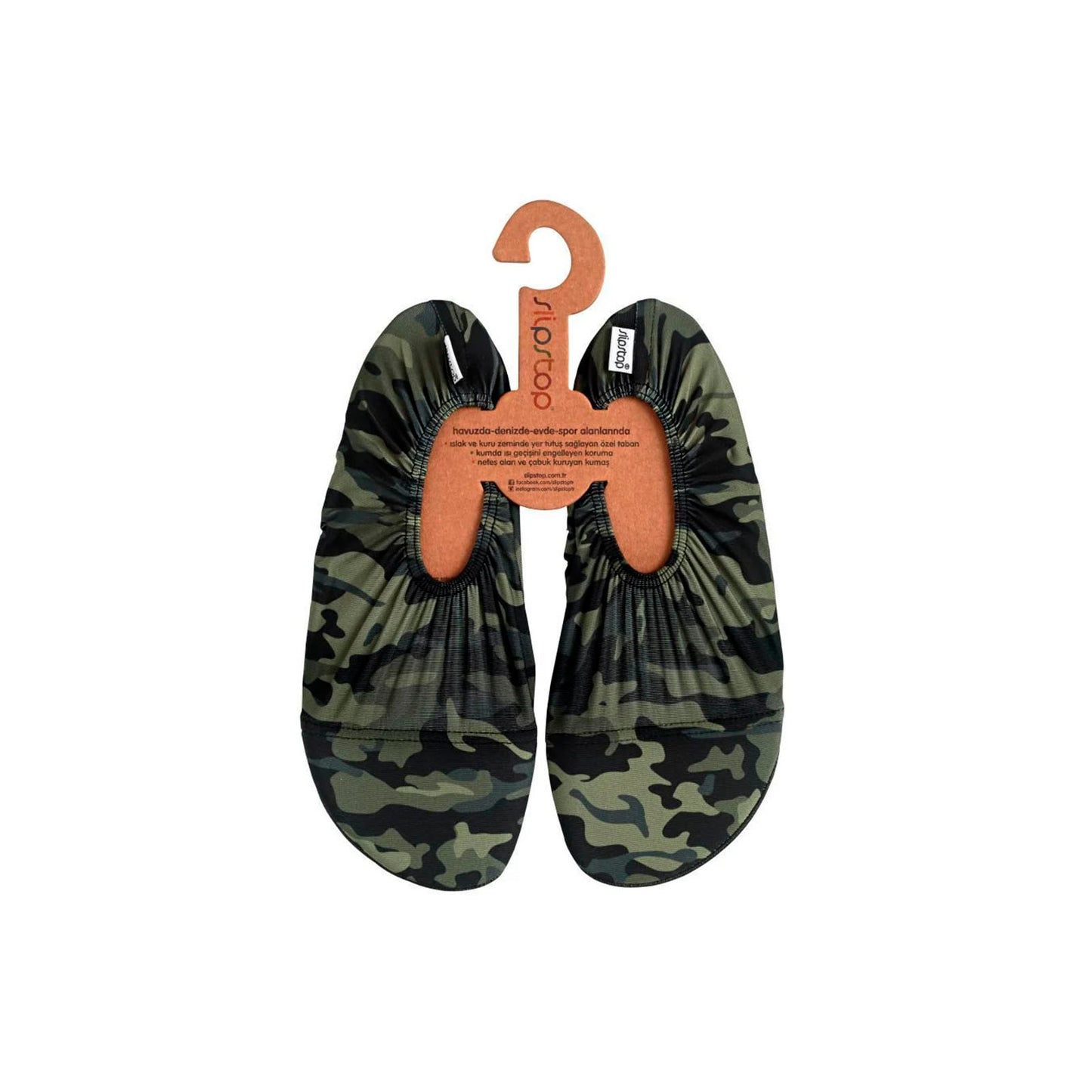 Zapato Slipstop Antideslizante - Army Junior