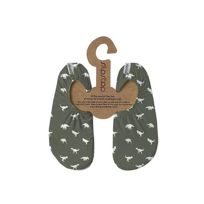 Zapato Slipstop Antideslizante - Dino Green Dinosaurios