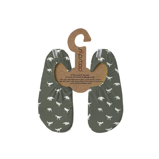 Zapato Slipstop Antideslizante - Dino Green Dinosaurios