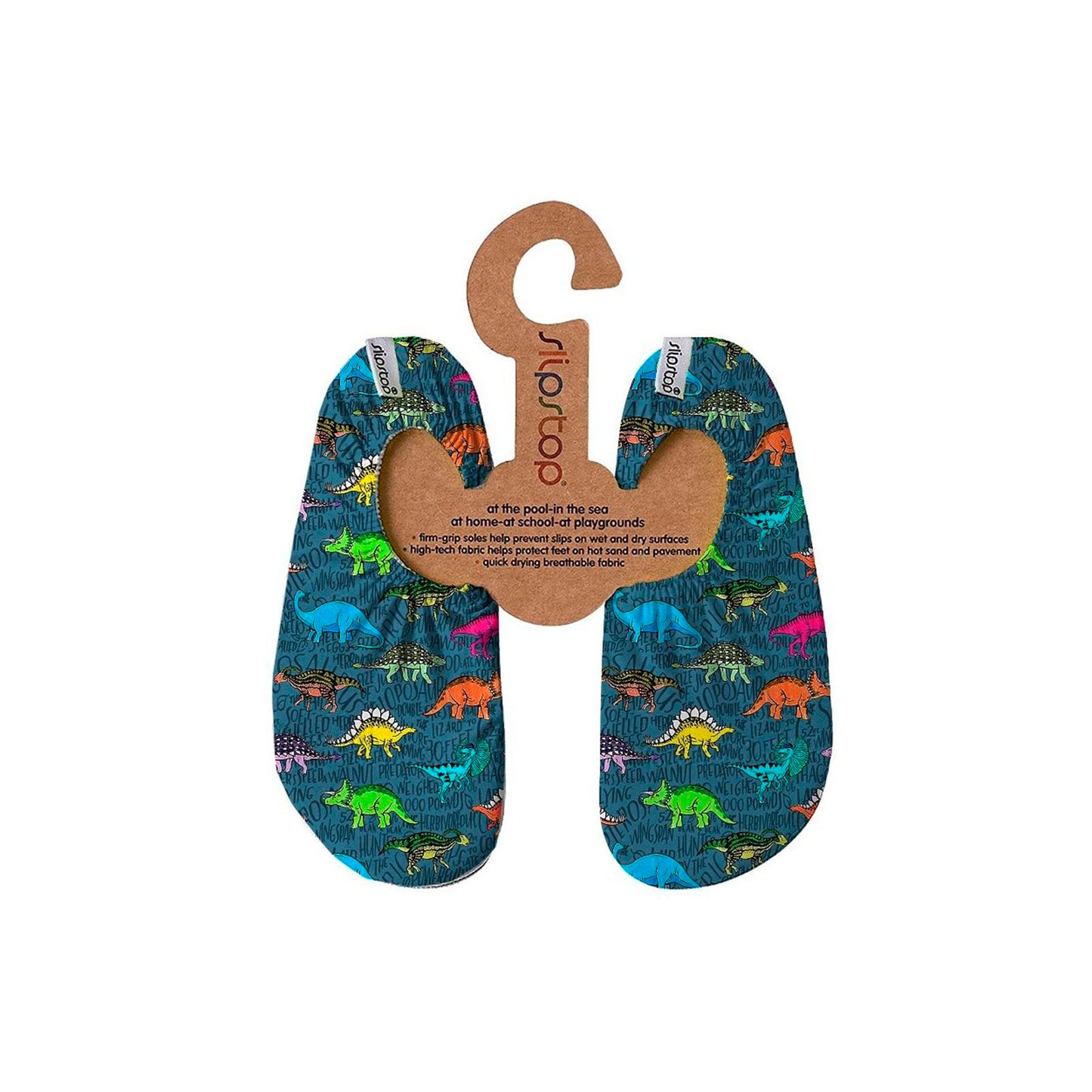 Zapato Slipstop Antideslizante - Texas Dino de Colores