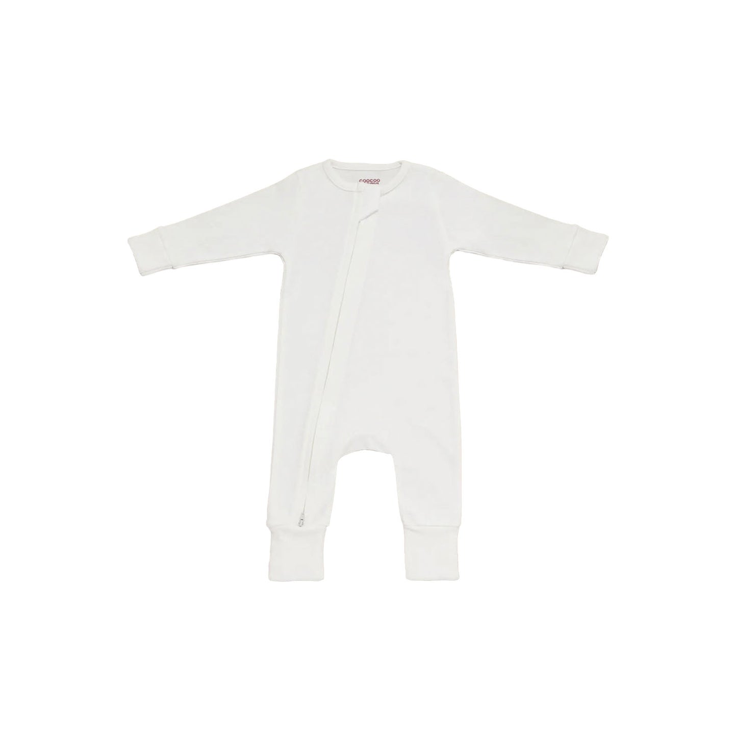 Zip Up Onesie Cool White